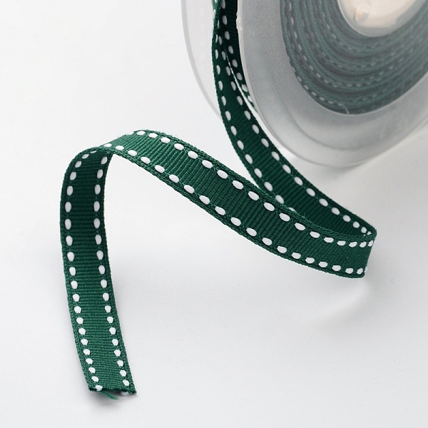 

PandaHall Grosgrain Polyester Ribbons for Gift Packings, Green, 3/8 inch(9mm), about 100yards/roll(91.44m/roll) Polyester None Green