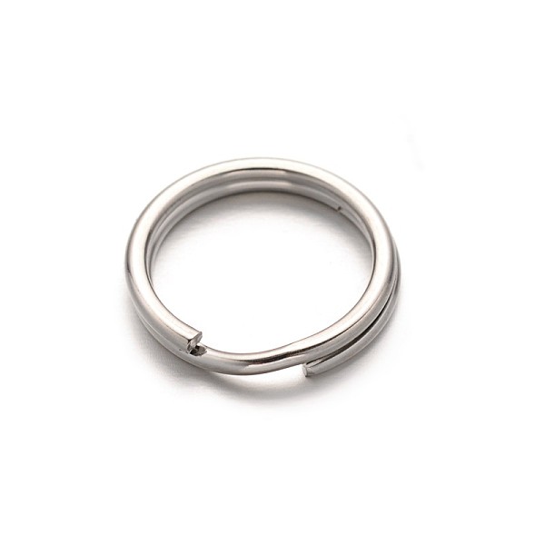 

PandaHall 304 Stainless Steel Split Key Rings, Keychain Clasp Findings, Stainless Steel Color, 12x1mm 304 Stainless Steel Ring