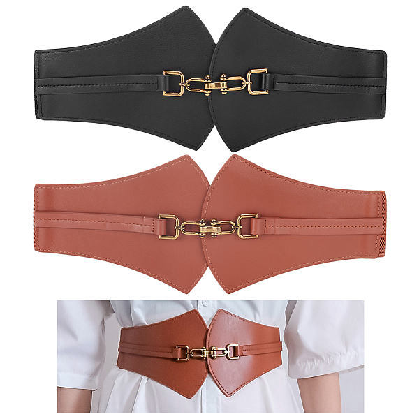 2Pcs 2 Colors Pu Le… - image