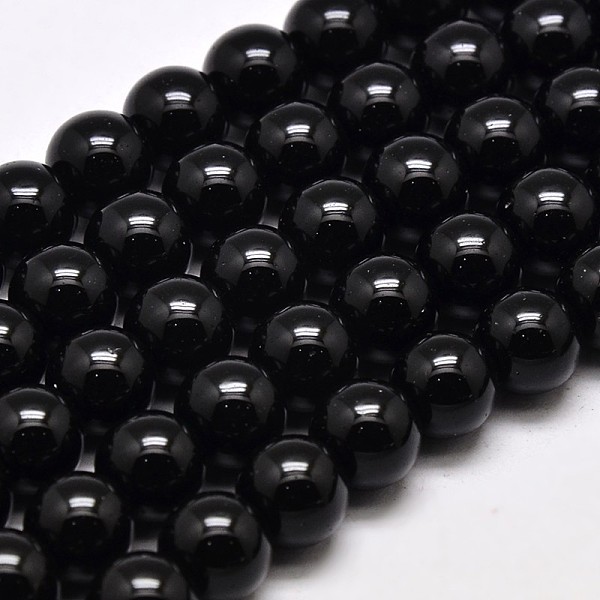 

PandaHall Imitate Austrian Crystal Glass Round Bead Strands, Grade AA, Black, 10mm, Hole: 1mm, about 40pcs/strand, 15 inch(38cm) Glass Round...