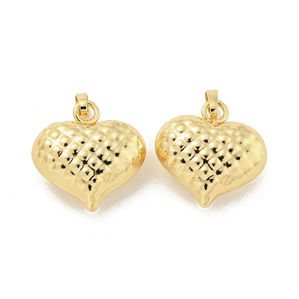 

PandaHall Rack Plated Brass Pendant, Lead Free & Cadmium Free, Long-Lasting Plated, Heart, Real 18K Gold Plated, 21x20x10mm, Hole: 5.5x3.4mm...