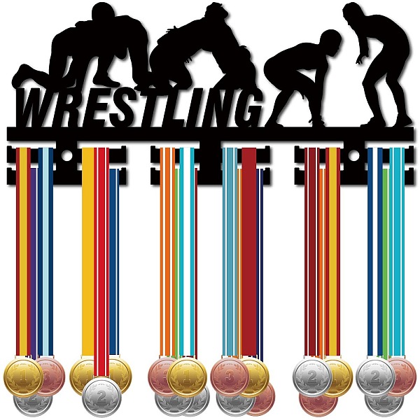 

PandaHall Acrylic Medal Holder, Medal Display Hanger Rack, Medal Holder Frame, with Standoff Pins, Sports, 130x290x10mm, Hole: 8mm Acrylic..., Black