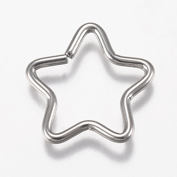 

PandaHall 304 Stainless Steel Quick Link Connector, Star, Stainless Steel Color, 20x20x1.5mm, Inner Diameter: 14x16mm 304 Stainless Steel...