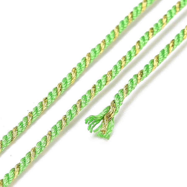 

PandaHall Polycotton Filigree Cord, Braided Rope, with Plastic Reel, for Wall Hanging, Crafts, Gift Wrapping, Pale Green, 1.2mm, about 27.34...