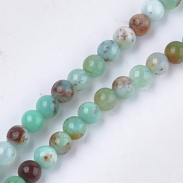

PandaHall Natural Chrysoprase Beads Strands, Round, 4mm, Hole: 0.8mm, about 46~49pcs/strand, 7.6 inch Chrysoprase Round