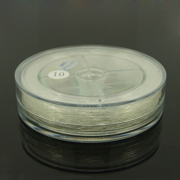 

PandaHall Elastic Crystal Thread, Clear, 0.6mm, about 76.55 yards(70m)/roll TPU Round Clear