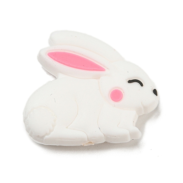 

PandaHall Silicone Focal Beads, Rabbit, 25x29x8mm, Hole: 2mm Silicone Rabbit