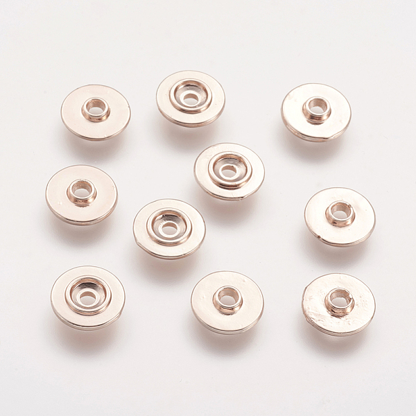 

PandaHall Alloy Spacer Beads, Flat Round, Rose Gold, 9x2mm, Hole: 2mm Alloy Flat Round