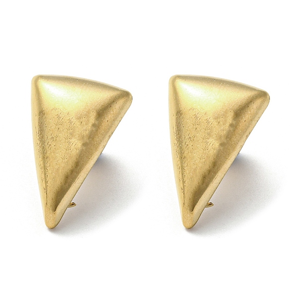 

PandaHall 304 Stainless Steel Stud Earrings Findings, with Loops, Golden, Triangle, 19x13mm, Hole: 2.5mm, Pin: 10x0.8mm 304 Stainless Steel...