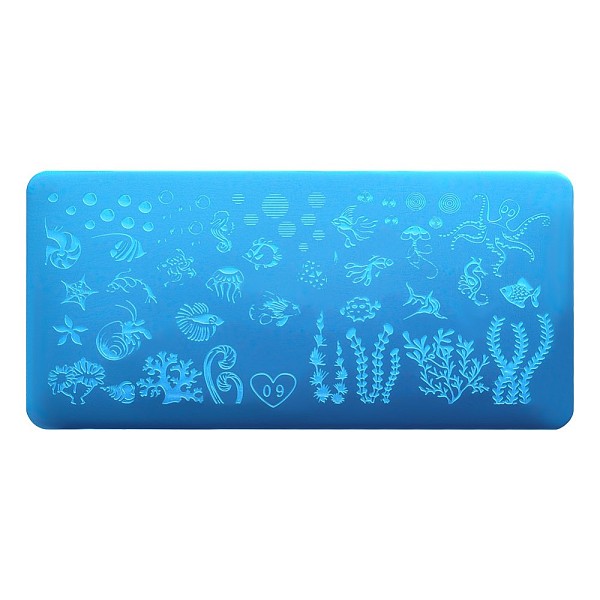 

PandaHall Stainless Steel Nail Art Templates Stamping Plate Set, Nail Image Templates, Rectangle Manicure Template Kit, Animal Pattern...