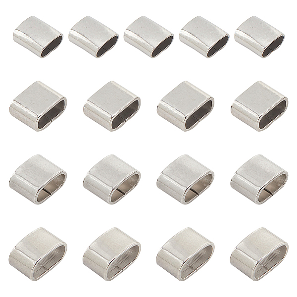 

PandaHall 40Pcs 4 Style 304 Stainless Steel Spacer Beads, Rectangle, Stainless Steel Color, 8~10x8.8~13.5x4.8~8mm, Hole...