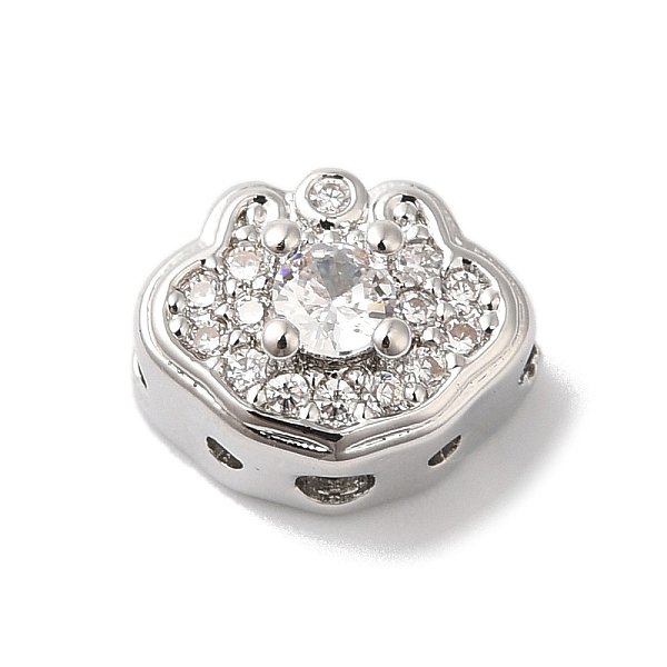 

PandaHall Brass Micro Pave Clear Cubic Zirconia Beads, Longevity Lock, Platinum, 8x10x6mm, Hole: 1.6mm Brass+Cubic Zirconia Others Clear
