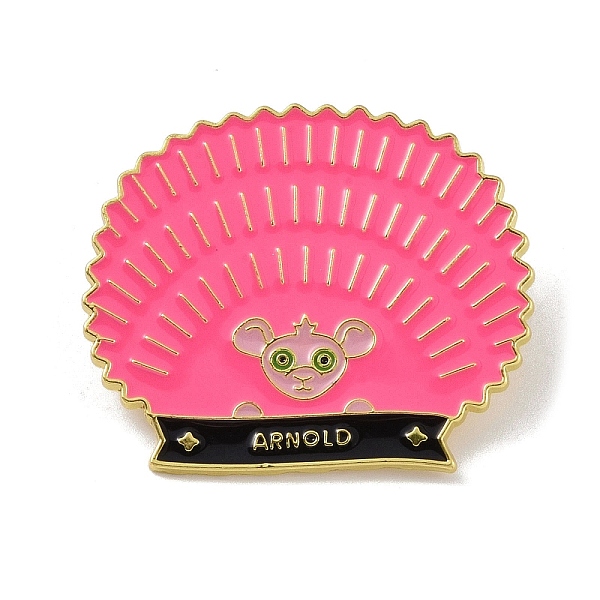 

PandaHall Trophy Candy Jar Train Hedgehog Golden Alloy Brooches, Enamel Pins, Hedgehog, 34x40x1.4mm Alloy Hedgehog