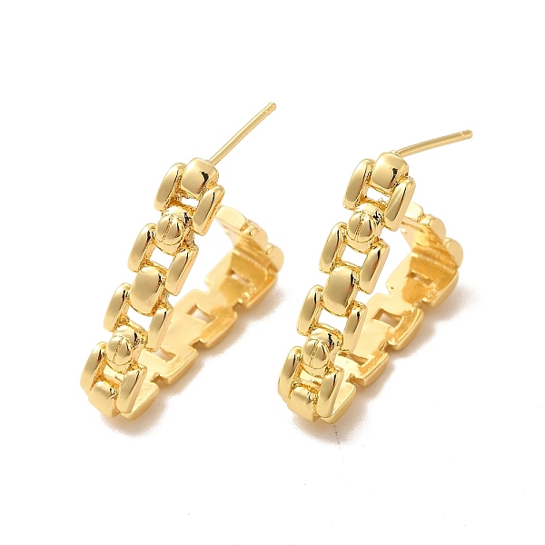 

PandaHall Rack Plating Brass Triangle Stud Earrings for Women, Lead Free & Cadmium Free, Real 18K Gold Plated, 26x27.5mm, Pin: 0.8mm Brass...