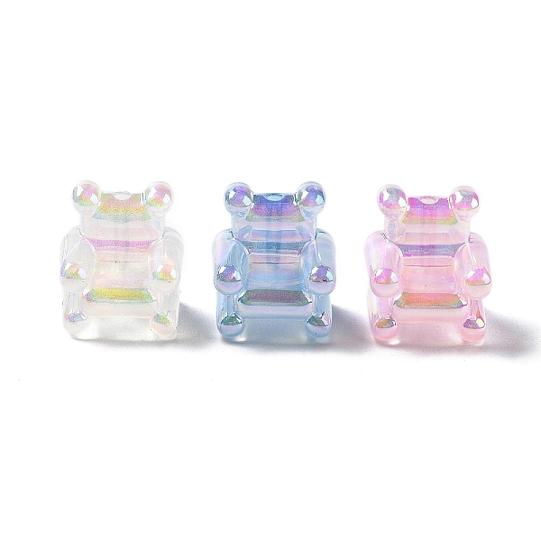 

PandaHall UV Plating Acrylic Beads, Iridescent, Bear, Mixed Color, 23.5x22.5x20mm, Hole: 2.7mm Acrylic Bear Multicolor