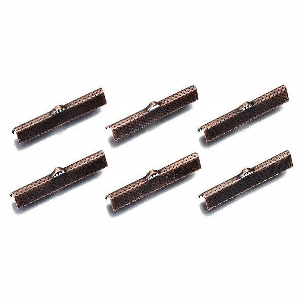 Iron Ribbon Crimp Ends