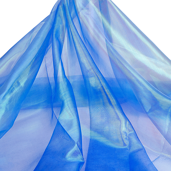 

PandaHall Laser Gauze Fabric, for Stage Show Decoration, Royal Blue, 1500x0.1mm, about 10m/sheet Fibre Rectangle