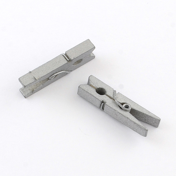 

PandaHall DIY Wooden Craft Ideas Photo Wall Decorations Small Clothespins Postcards Tags Note Pegs Clips Wood Clamps, Dark Gray, 35x7mm Wood...