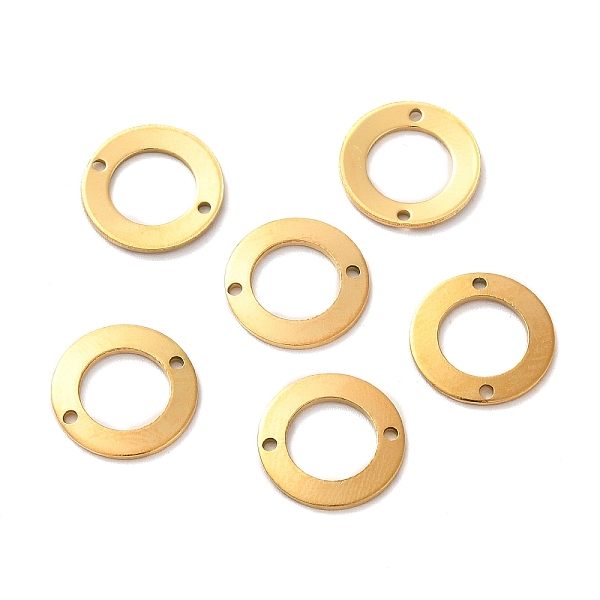 

PandaHall Ion Plating(IP) 304 Stainless Steel Connector Charms, Ring, Golden, 13x1mm, Hole: 1mm 304 Stainless Steel Ring