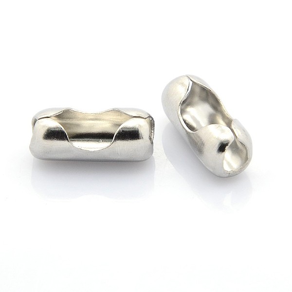 

PandaHall Stainless Steel Ball Chain Connectors, Stainless Steel Color, 6x2x1.5mm, Fit for 1.5mm ball chain Stainless Steel