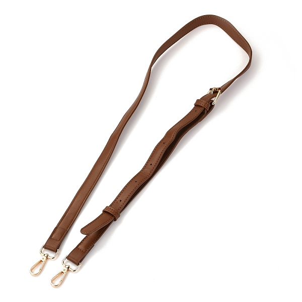 

PandaHall PU Leather Bag Strap, with Alloy Swivel Clasps, Bag Replacement Accessories, Dark Brown, 133x1.85x0.25cm Alloy