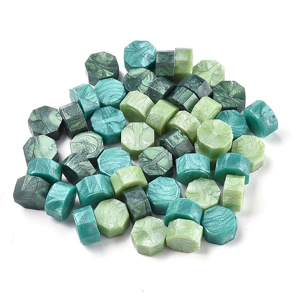 

PandaHall Sealing Wax Particles, for Retro Seal Stamp, Octagon, Mixed Color, 9mm, about 1500pcs/500g Wax Multicolor