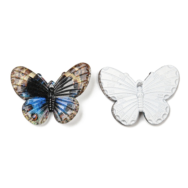 

PandaHall Opaque Acrylic Pendants, Butterfly, Colorful, 30x4.5x41mm, Hole: 1.5mm Acrylic Butterfly