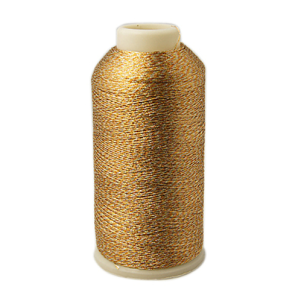 

PandaHall Metallic Thread, Embroidery Thread, 9-Ply, Colorful, 0.8mm, about 328.08 yards(300m)/roll Fibre