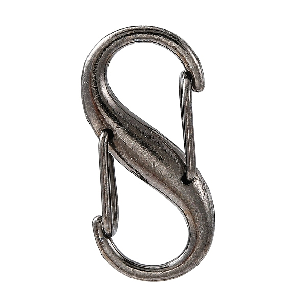 

PandaHall Alloy Double S Snap Hook Spring Keychain Clasps, Rock Climbing Carabiners for Women Men Camping Fishing, Gunmetal, 27.5x14mm Alloy...