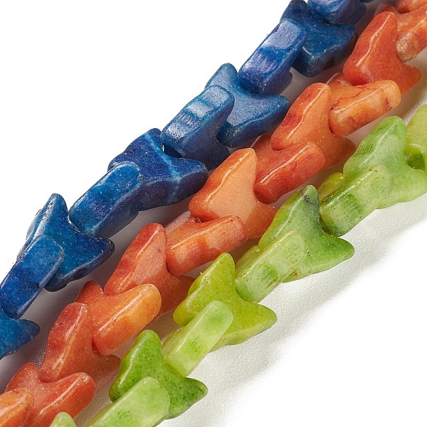 

PandaHall Natural Howlite Beads Strands, Dye, Butterfly, Mixed Color, 9.5x10x3.8~4.3mm, Hole: 0.7mm, about 48~54pcs/strand, 13.90''~14.57''..., Multicolor