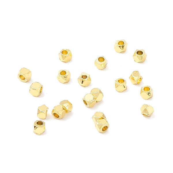 

PandaHall Brass Beads, Long-Lasting Plated, Cube, Real 18K Gold Plated, 2x2x2mm, Hole: 1mm Brass Cube