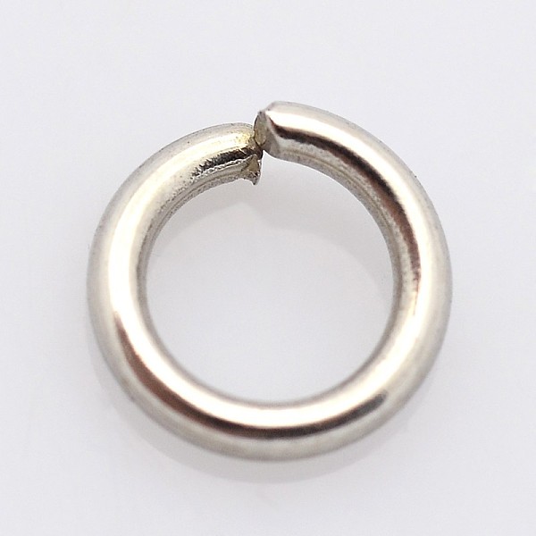 

PandaHall 304 Stainless Steel Jump Rings, Open Jump Rings, Stainless Steel Color, 9x1.2mm, Inner Diameter: 6.6mm 304 Stainless Steel