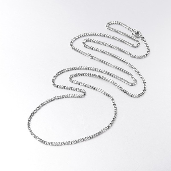 

PandaHall Iron Twisted Chain Necklaces, with Brass Spring Ring Clasps, Platinum, 24.1 inch Iron