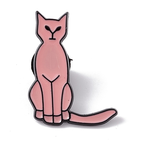 

PandaHall Cat Initial Letter Enamel Pin, Electrophoresis Black Alloy Cartoon Brooch for Backpack Clothes, Letter.L, 30x23x2mm, Pin: 1.2mm...