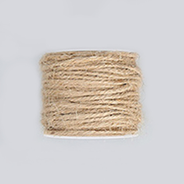 PandaHall Hemp Cord, Hemp String, Hemp Twine, for Jewelry Making, Tan, 2mm; 50m/roll Burlap Orange