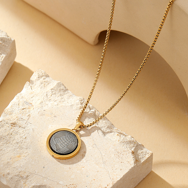 

PandaHall Versatile Pattern Pendan Necklaces, Stainless Steel Box Necklaces Other