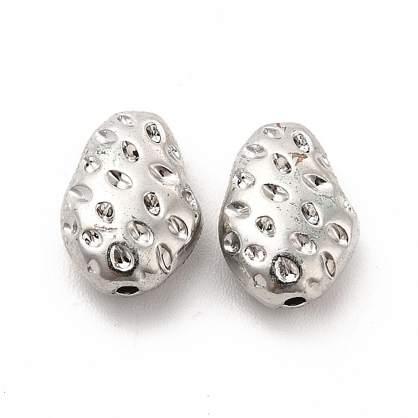 

PandaHall Alloy Beads, Long-Lasting Plated, Cadmium Free & Lead Free, Irregular Shape, Platinum, 11x7x4.5mm, Hole: 1mm Alloy Others