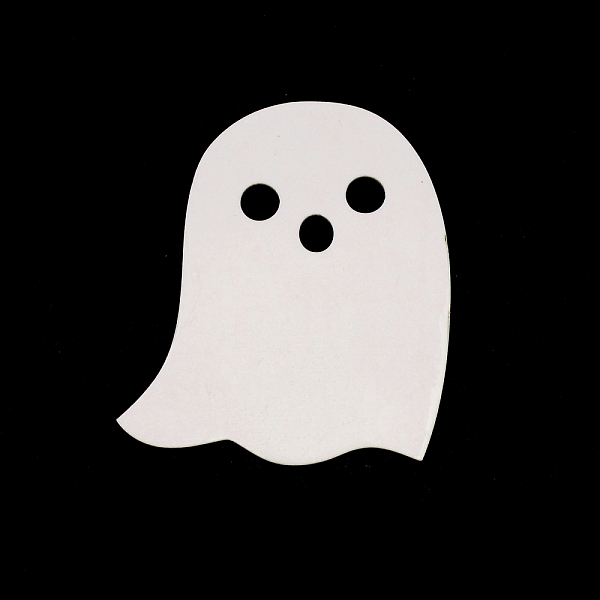 

PandaHall Acrylic Label Card, for Halloween Decotation, Ghost, White, 100x82x2.5mm Acrylic Ghost White