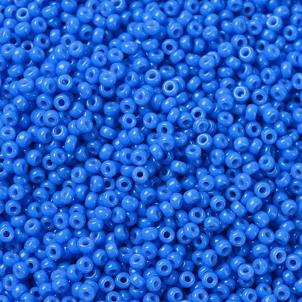 

PandaHall MIYUKI Round Rocailles Beads, Japanese Seed Beads, (RR4484) Duracoat Dyed Opaque Delphinium, 11/0, 2x1.3mm, Hole: 0.8mm, about..., Blue