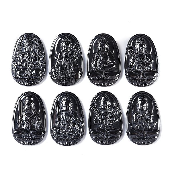 

PandaHall Synthetic Non-Magnetic Hematite Pendants, Figure of God Charms, Mixed Shapes, 47.5x30x7mm, Hole: 1.4mm Non-magnetic Hematite Mixed...