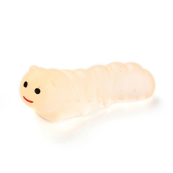 

PandaHall Luminous Resin Worm Ornament, Glow in The Dark, Micro Landscape Garden Decoration, Orange, 8x23x7mm Resin Others Orange