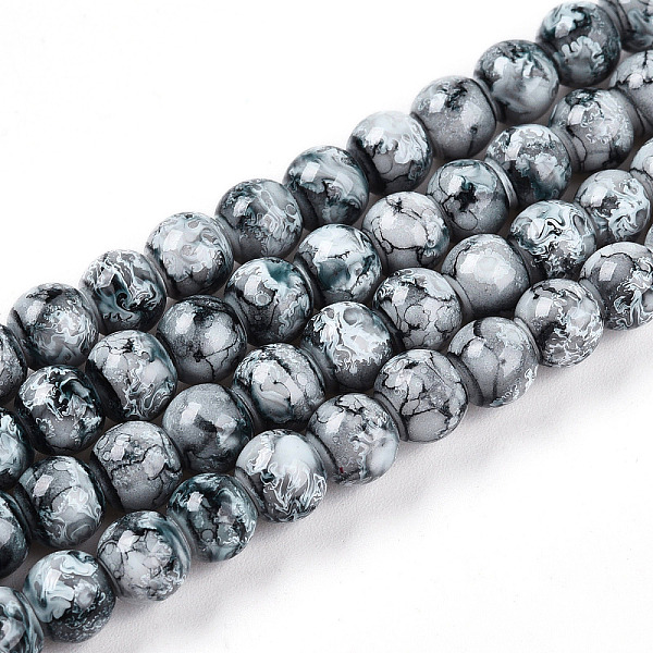 Baking Painted Glass Beads Strands