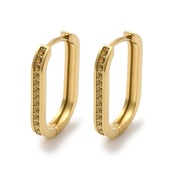 

PandaHall 304 Stainless Steel Hoop Earring Findings, Oval, Earring Settings for Rhinestone, Real 14K Gold Plated, 19 Gauge, 19x2mm, Pin...