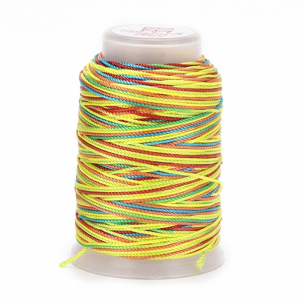 

PandaHall 5 Rolls 12-Ply Segment Dyed Polyester Cords, Milan Cord, Round, Yellow, 0.4mm, about 71.08 Yards(65m)/Roll Polyester Yellow