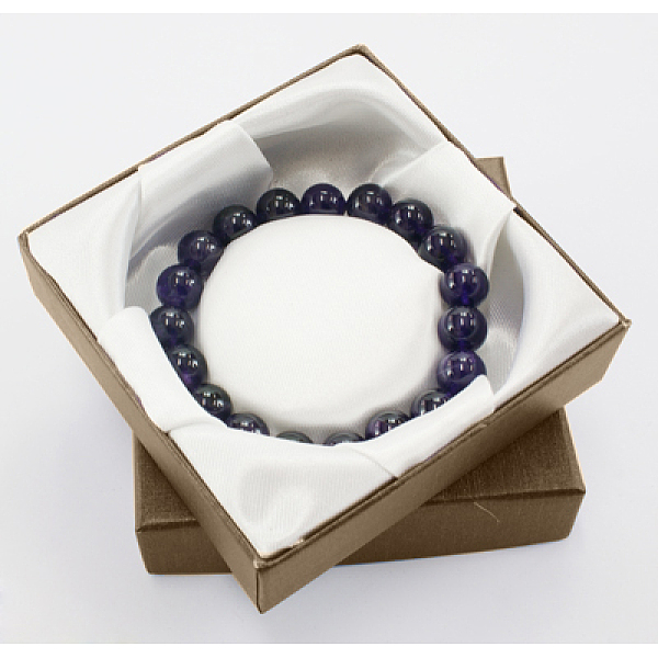 Square Bowknot Organza Ribbon Cardboard Bracelet Bangle Gift Boxes