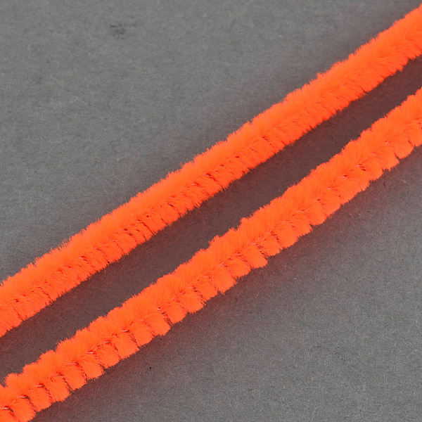 

PandaHall 11.8 inch Pipe Cleaners, DIY Chenille Stem Tinsel Garland Craft Wire, Tomato, 300x5mm Fibre
