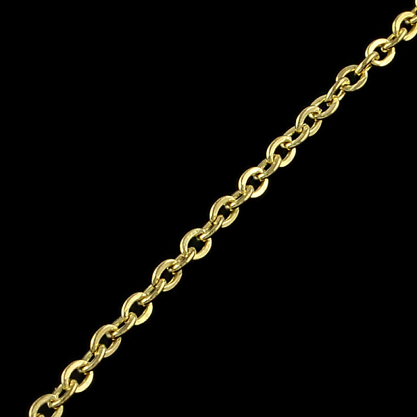 

PandaHall Iron Cable Chains, Unwelded, with Spool, Flat Oval, Light Gold, 3.6x2.8x0.6mm, about 328.08 Feet(100m)/roll Iron