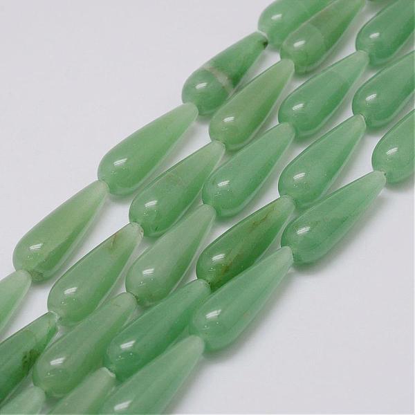 

PandaHall Natural Green Aventurine Beads Strands, teardrop, 30x10mm, Hole: 1mm, about 13pcs/strand, 14.9 inch(38cm) Green Aventurine...