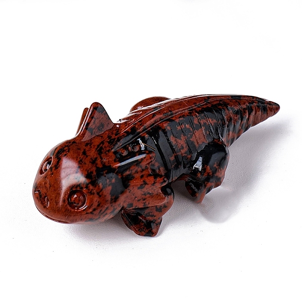 

PandaHall Natural Mahogany Obsidian Display Decorations, for Home Decoration, Fish, 65x30mm Mahogany Obsidian Fish