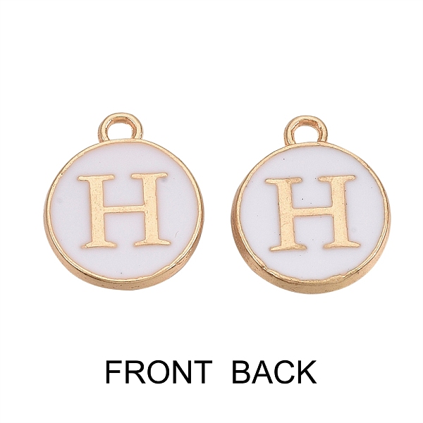 Golden Plated Enamel Alloy Charms